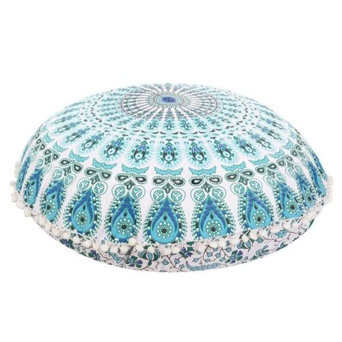 Housse De Coussin Tissée Motif Mandala, Taie D'oreiller Ronde Géométrique À Fleurs, Pour La Maison, Canapé, Chaise, Style Boho