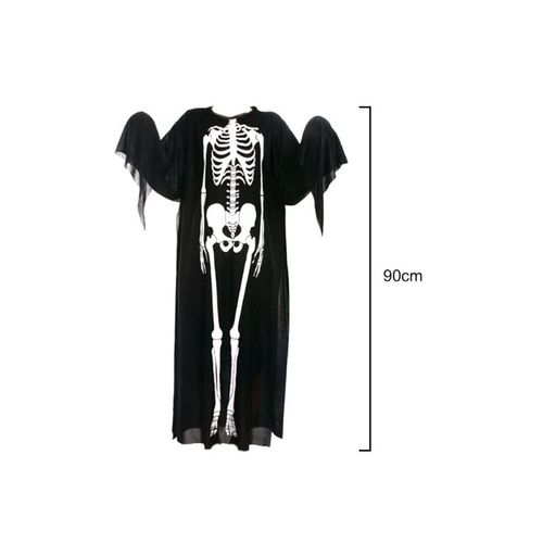 Costume De Squelette Fantôme, Robe D'horreur, Crâne De Zombie, Robe Du Diable, Halloween, Costumes Effrayants, Gants Pour Enfants