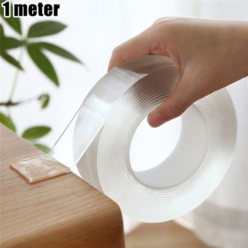 Bande adhésive Double face Nano, 1 pièce, bande adhésive transparente et résistante, ruban de montage étanche réutilisable et polyvalent