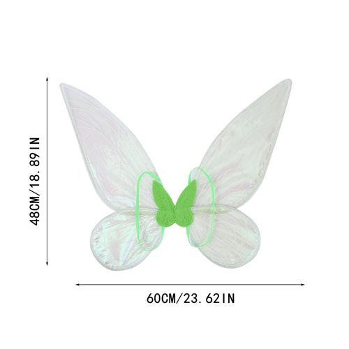 Ailes D'ange En Organza Coloré En Forme De Papillon Pour Filles, Accessoire De Photographie Pour Fête D'anniversaire, Costume De Cosplay D'halloween