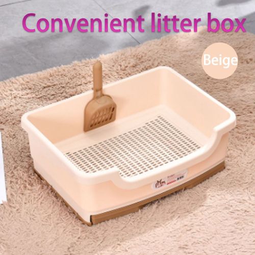 Grande Boîte À Litière Pour Chat, Style Tiroir, Anti-Éclaboussures, Chaton, Kit De Toilette D'entraînement, Pot Plateau, Lit Facile À Nettoyer, Produits Pour Animaux De Compagnie