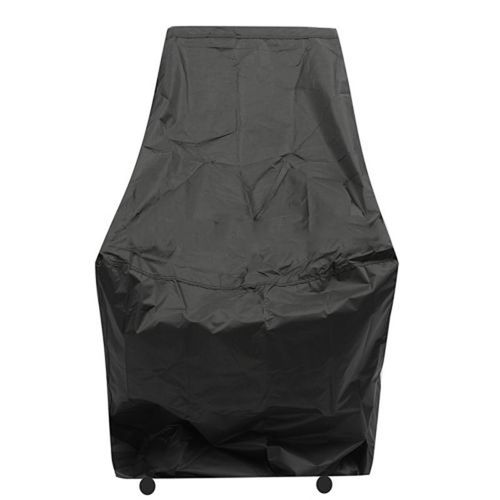 Housse De Chaise En Polyester, Imperméable, Anti-Poussière, Protection De Patio, Pour Meubles De Jardin D'extérieur, Noire, Mayitr