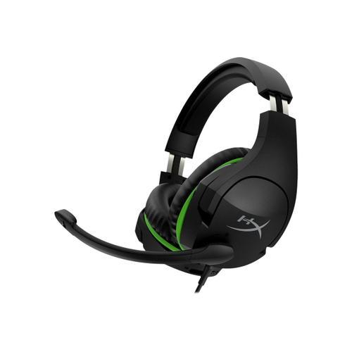 HyperX Cloud Stinger - Gaming - micro-casque - circum-aural - filaire - jack 3,5mm - noir, vert - pour Victus by HP Laptop 15, 16; Laptop 14, 15, 17; Pavilion x360 Laptop; Pro 290 G9