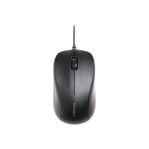 Kensington ValuMouse - Souris - droitiers et gauchers - optique - 3 boutons - filaire - USB - noir