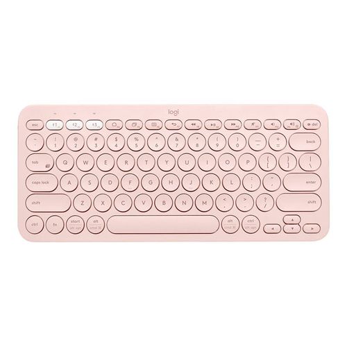 Logitech Clavier Bluetooth multi-appareils K380 - Clavier - sans fil - Bluetooth 3.0 - QWERTY - Italien - rose