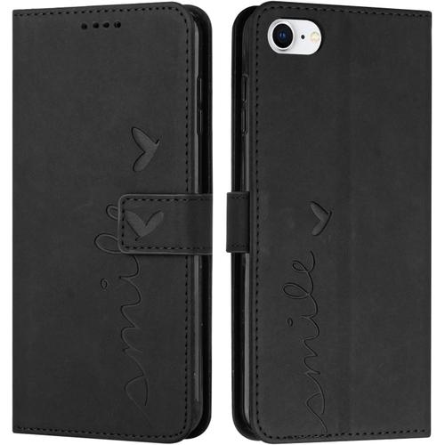 Coque Pour Iphone 6s / Iphone 6 4,7 Pouces , Étui Housse En Cuir Pu Premium Iphone 6s/6, Magnetique Flip Pochette De Portefeuille , Etui De Protection Pour Iphone 6s / Iphone 6 #Noir