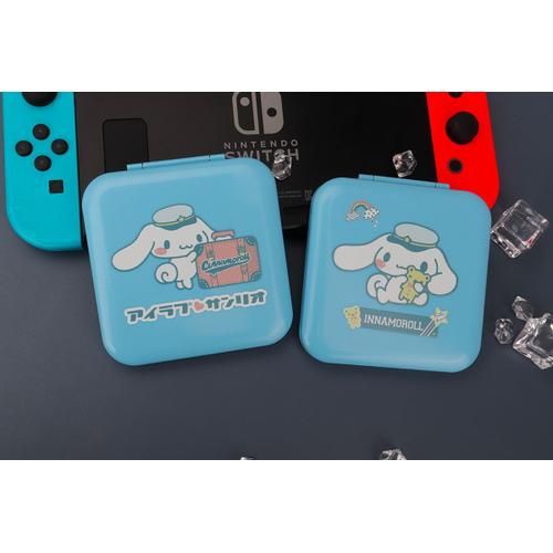 Switch Card Box Nintendo Switch Game Card Storage Box Switch Thème Card Box-K076 Cinnamon Dog-Blue-Joy1401