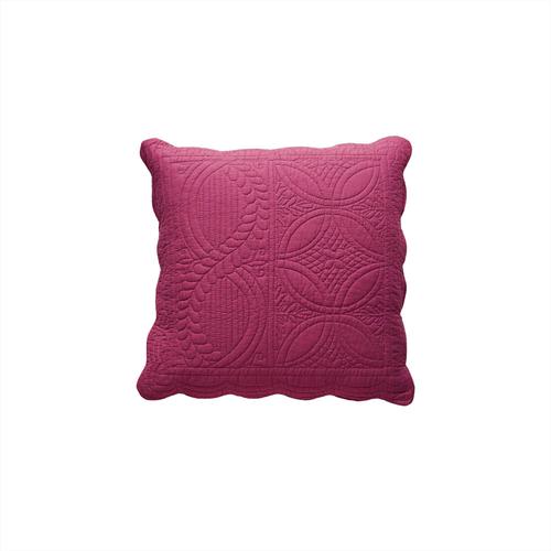 Housse De Coussin 40x40 Violet Cassis En Coton