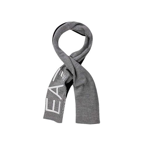 Echarpe Ea7 Original Logo Relief Homme Gris