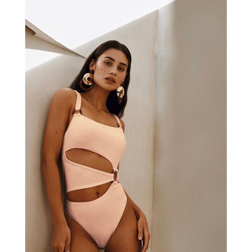 Maillot De Bain Une Pièce Sexy Bikini Couleur Unie Pour Femme