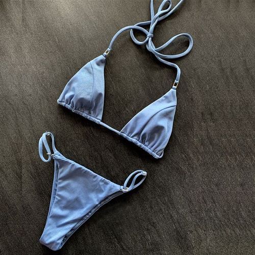 Bikini Deux Pièces Sexy Femme Maillot De Bain Trois Points