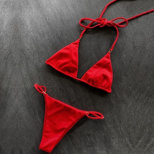 Bikini Deux Pièces Sexy Femme Maillot De Bain Trois Points