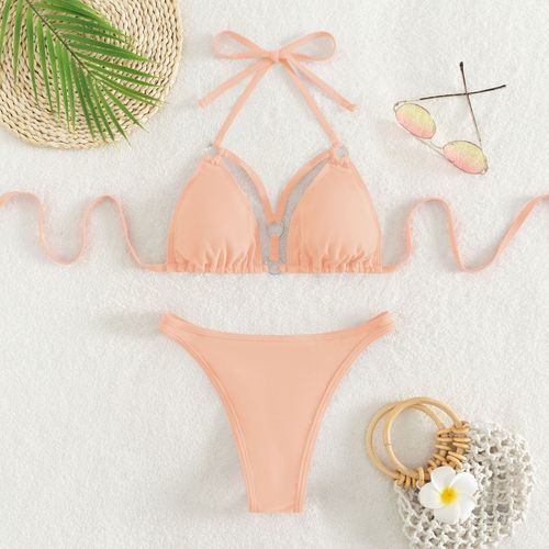 Maillot De Bain Bikini Triangle Fendu Maillot De Bain Femme Sexy