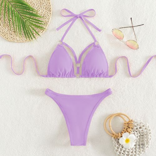 Maillot De Bain Bikini Triangle Fendu Maillot De Bain Femme Sexy