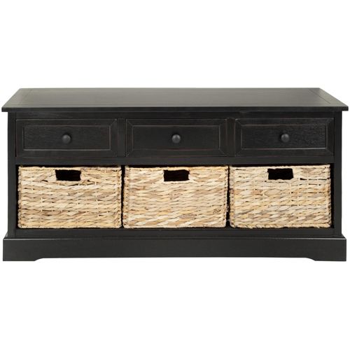 Meubles De Rangement En Bois De Pin Noir
