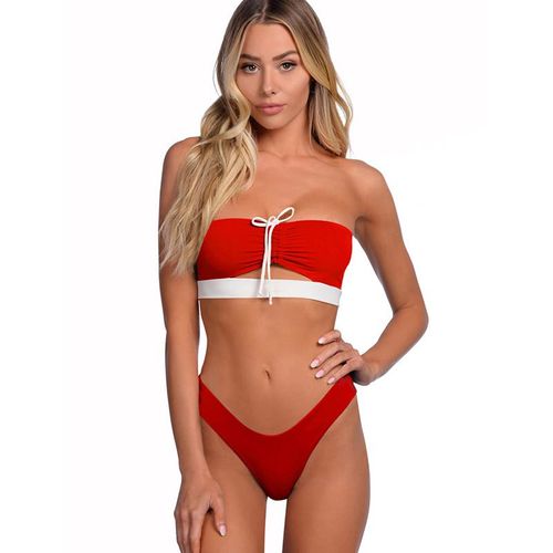 Maillot De Bain Dames Deux Pièces Color Block Maillot De Bain Bikini Sexy