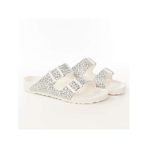 Sandale Emporio Armani Unlimited Logo Blanc