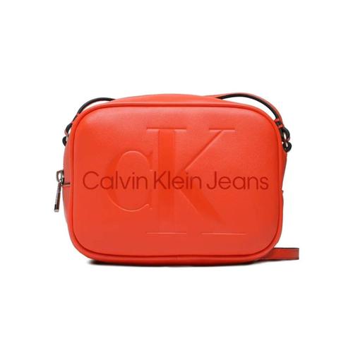 Sacoche Calvin Klein Sculpted Camera Bag 18 Mono Femme Rouge