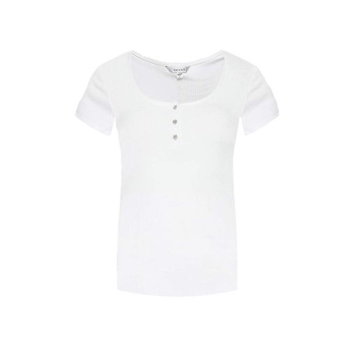 T Shirt Guess Flashy G Femme Blanc