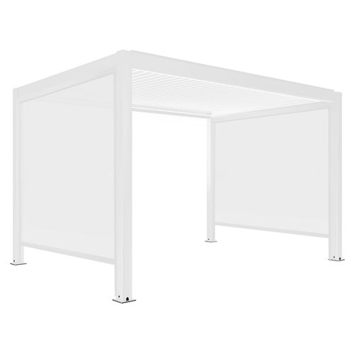Pergola Bioclimatique Autoportée Motorisée Éclairée 3x4m 2 Stores