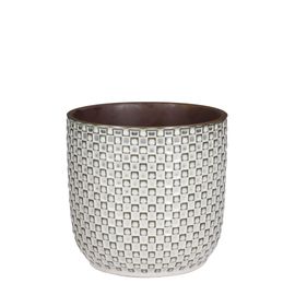 Cache-Pot En Céramique Blanc D19