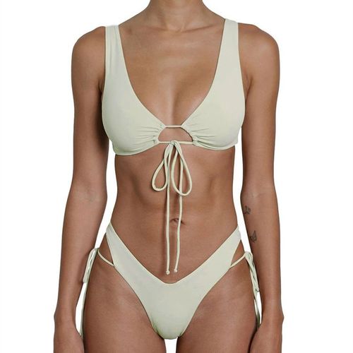 Bikini Sexy Maillot De Bain Femmes Vacances Balnéaires Rétro Simples