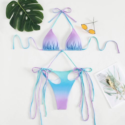 Maillot De Bain Bikini Mesdames Gland Haute Élastique Maillot De Bain Deux Pièces Bikini Maillot De Bain