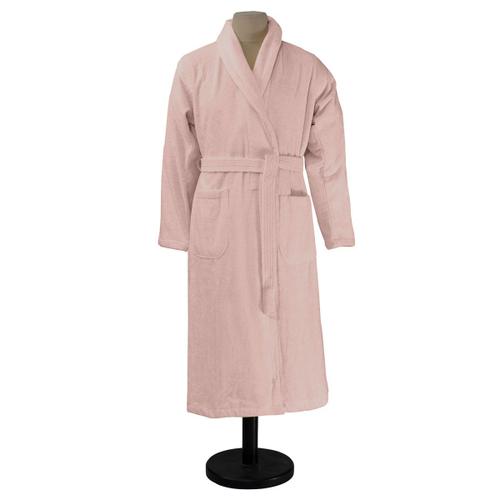 Peignoir De Bain Uni En Coton Rose M