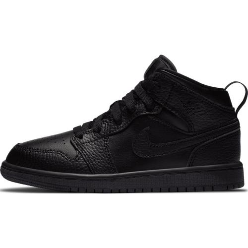 Baskets Jordan 1 Mid Pour Jeune Enfant Noir