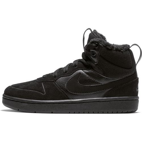 Baskets Nike Court Borough Mid 2 Pour Jeune Enfant Noir