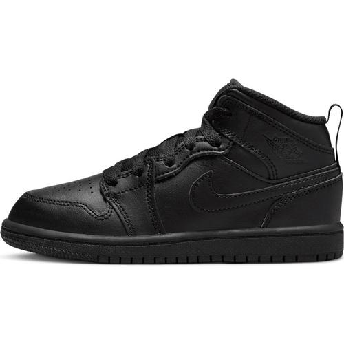 Baskets Jordan 1 Mid Pour Jeune Enfant Noir Rakuten