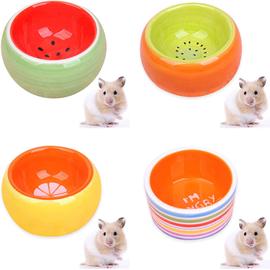 Lot de 4 bols pour hamster en céramique pour petits animaux, pour ...