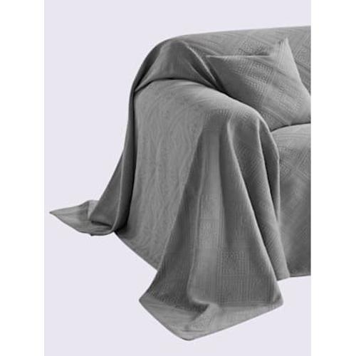 Jeté De Canapé Protection Fauteuil Tissée - - Gris