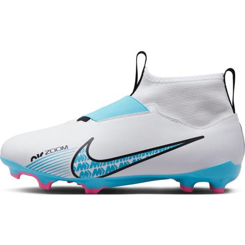 Chaussure De Football Crampons Multissurfaces Nike Jr. Zoom Mercurial Superfly 9 Academy Fg Mg Pour Jeune Enfant Enfant Plusgé Blanc