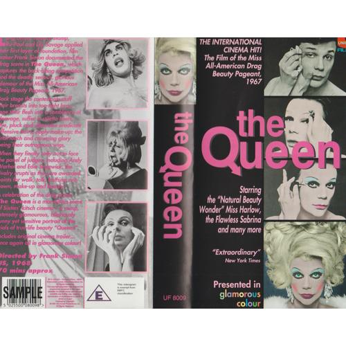 1968 - Vhs The Queen - Directed By Frank Simon - Miss All-American Drag Beauty Pageant 1967 The Natural Beauty Wonder - Miss Harlow, The Flowless Sabrina - Glamourous Color 70"