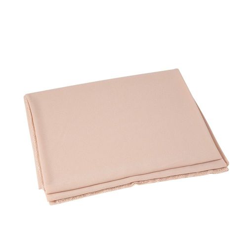 Nappe Mousseline Soie Effilochée 1.45x2.4m Poudré