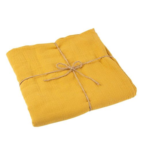 Nappe Gaze De Coton Lavable 1.3x2.4m Ocre