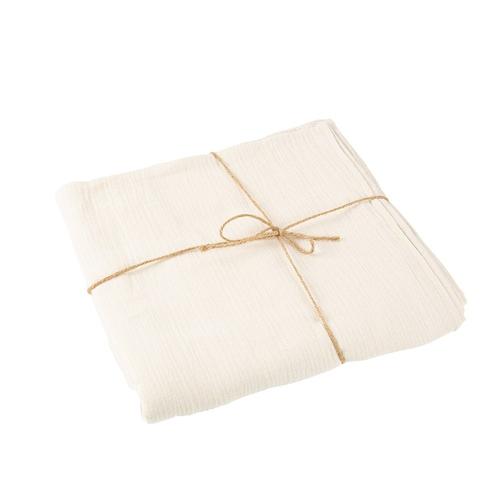 Nappe Gaze De Coton Lavable 1.3x2.4m Crème