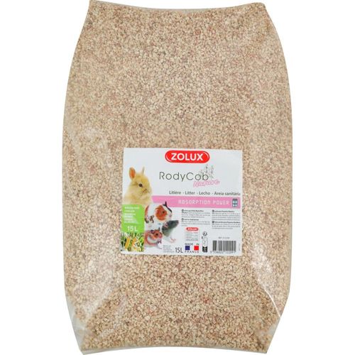 Litière Rodycob Nature 15 Litres 5.18 Kg, Pour Petit Mammifère