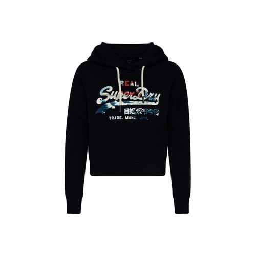 Sweat Superdry Vintage Logo Classic Femme Bleu