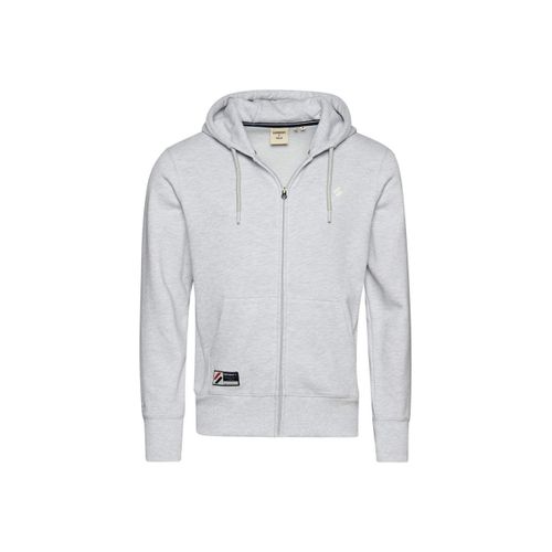 Sweat Superdry Logo Flag Homme Blanc