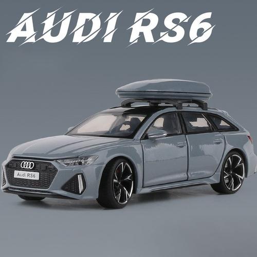 couleur Gris 1:32 Audi RS6 Station Wagon 2022 Diecasts & Toy Vehicles Metal Car Model Shock absorber Sound Light Collection Car Toys Gift