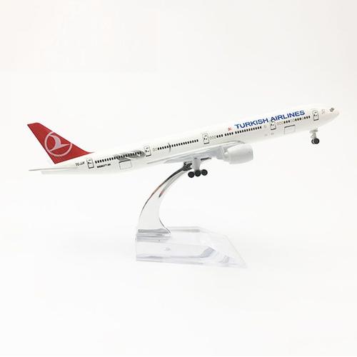 couleur turc B777 avion en alliage de 20CM, 1/400 B747 B777 A320 A330 A350 Pan Am KLM, avion de russie EVA saoudien