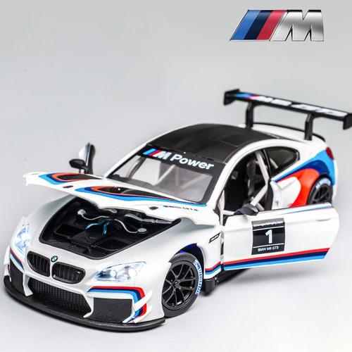 couleur M6 Blanc BMW 3.0 CSL Hommage R Le Mans, roues libres, haute lumière, modèle de voiture de Sport, jouet moulé sous pression, réplique Miniature en alliage métallique, 1:24