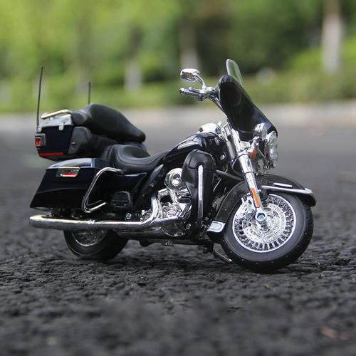 couleur Electra Glide sans boîte modèle de moto Harley Davidson Road King, jouet de Collection, véhicule à absorption de chocs, hors route, 1:12