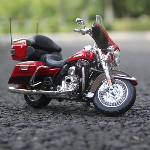 couleur Electra Glide sans boîte modèle de moto Harley Davidson Road King, jouet de Collection, véhicule à absorption de chocs, hors route, 1:12