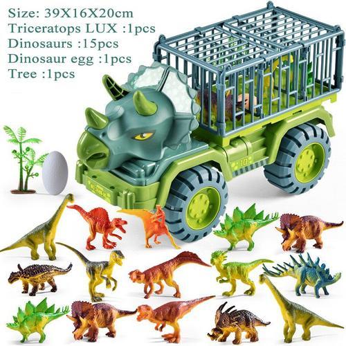 couleur Triceratops LUX Grand Grand jouet de Transport de dinosaures, voiture, camion, Indominus Rex, cadeaux de noël pour enfants