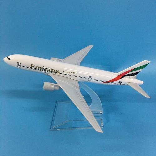 couleur B777 modèle d'avion en métal moulé sous pression 1:400 16cm modèle d'avion modèle d'avion Emirates Boeing B777 modèle d'avion jouet gif