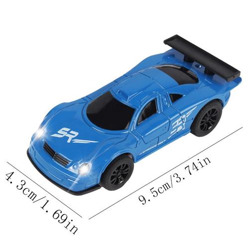 voiture de couleur bleue Ensemble de circuits électriques pour voitures de course, 1/43, pour Compact, échelle Scx