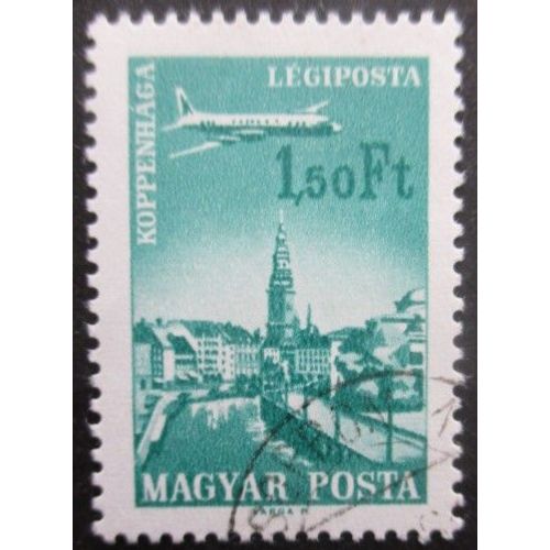 Hongrie Poste Aérienne N°284 Copenhague Oblitéré